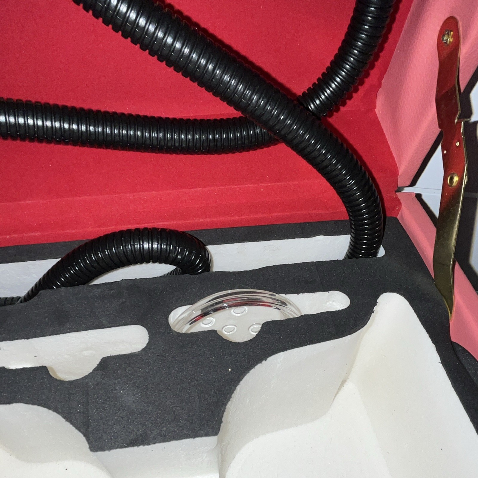 IMYA Pink Portable Glass Hookah Set 15” Shisha Complete Lock Hard Travel Case