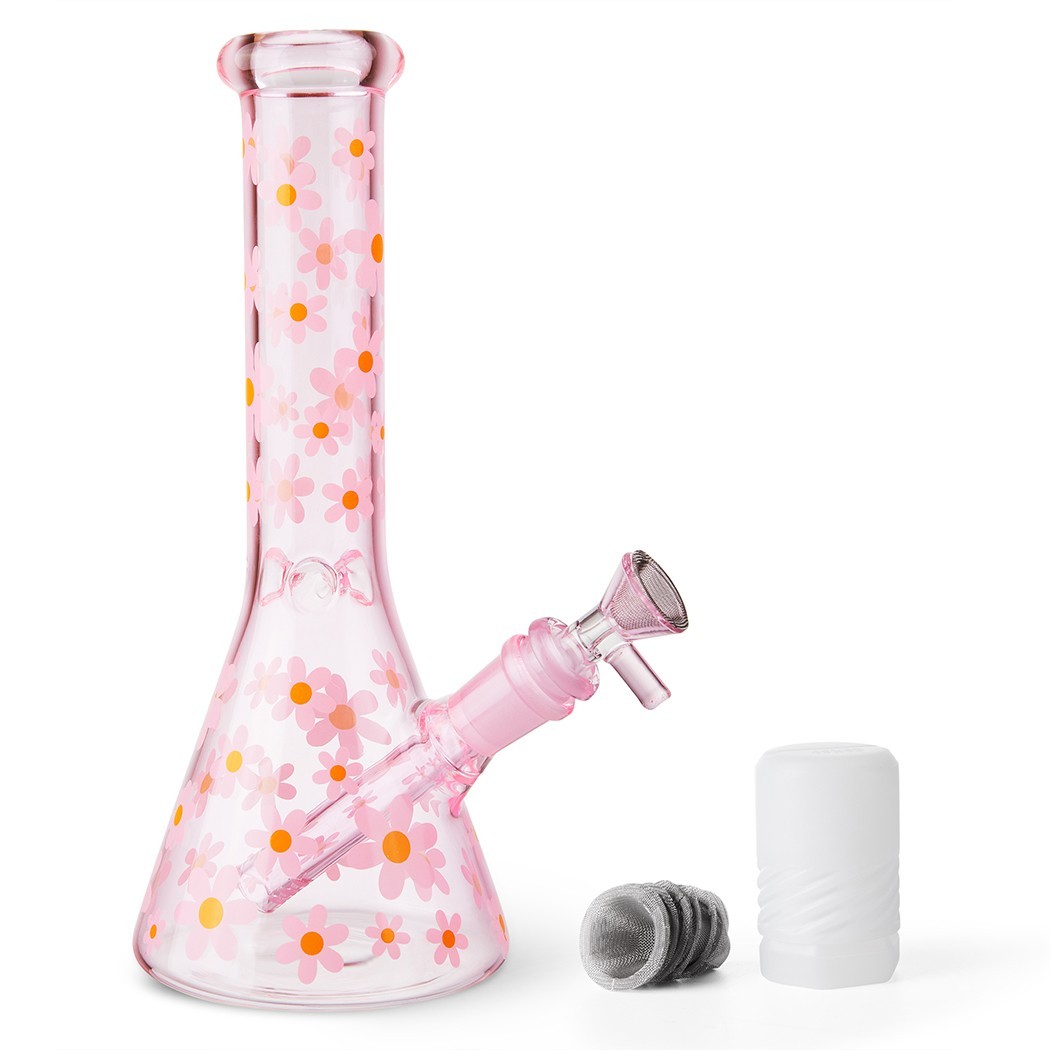 10&Prime; Heavy Duty Glass Beaker Bong Water Smoking Tobacco Pipe 14MM Bowl 10 Screens