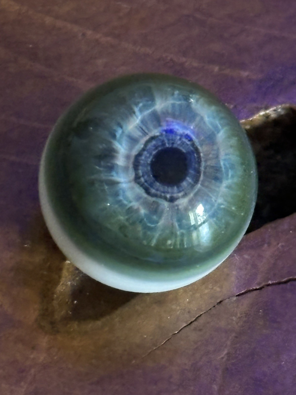 « Kraken »-Glass Eye balls- Terp pearl and ball top. Brand new