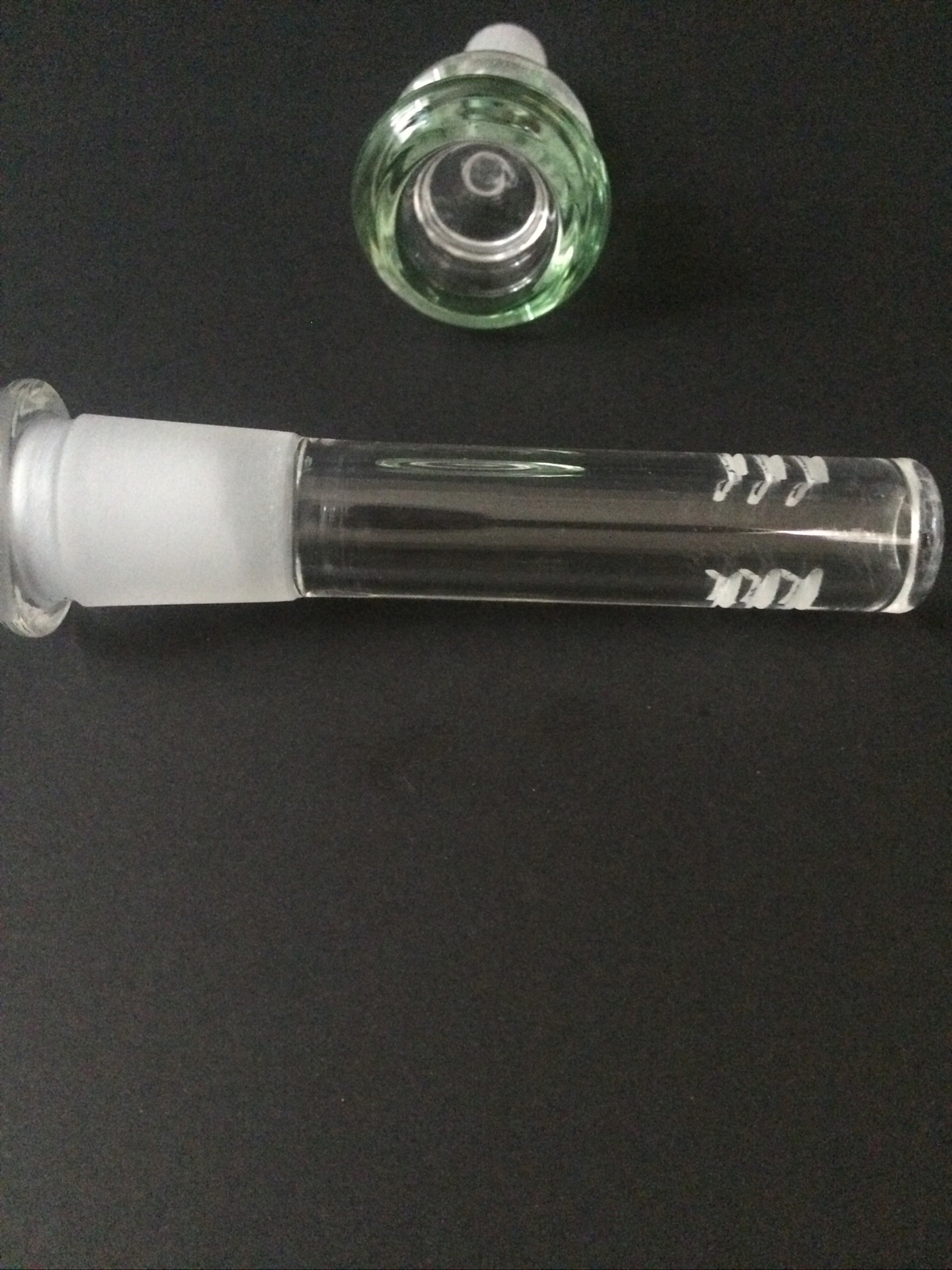 2.5 Inch Hookah Water Smoking Pipe Glass Downstem with 14mm male bowl piece