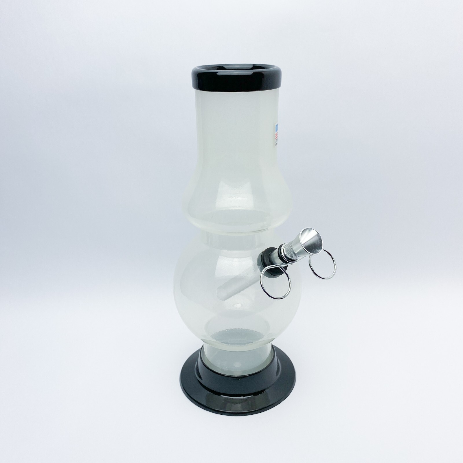 Acrylic 9&Prime; Inch Frosted Bubble Cone Metal Slider Bowl HOOKAH WATER PIPE BONG 2&Prime;M