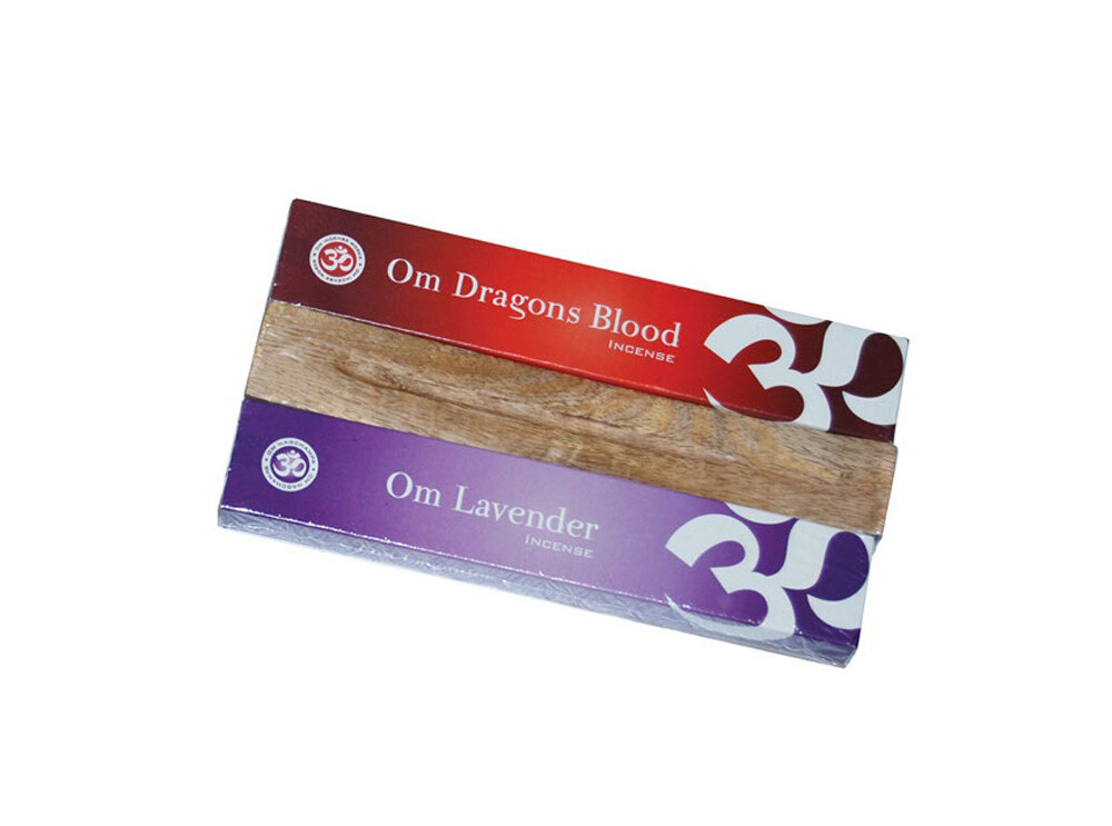 Om Incense Works x2 15grams Om Incense Gift Pack W Burner Assorted Fragrance