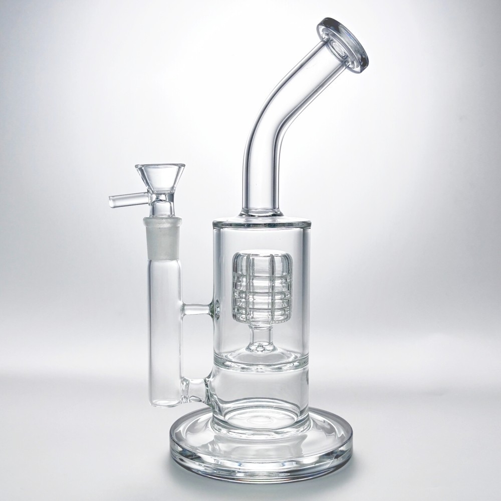 Premium 9&Prime; Heavy Glass Bong Bird Cage Perc Hookah Water Pipe Tobacco Bubbler