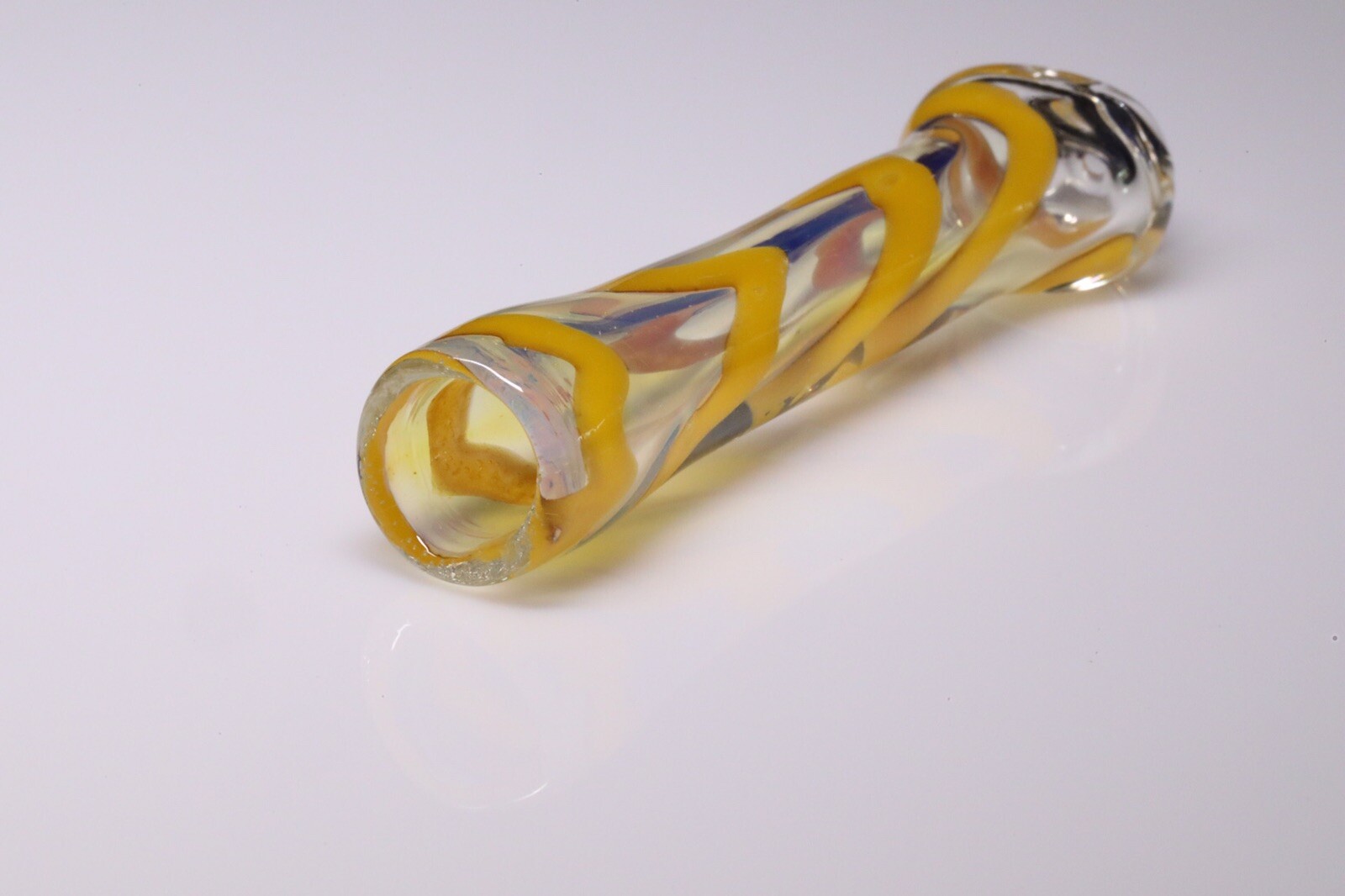 SMOKING TOBACCO CHILLUM 3” ONE HITTER BLOWN GLASS HEAVY ART HAND HERB BOWL PIPE