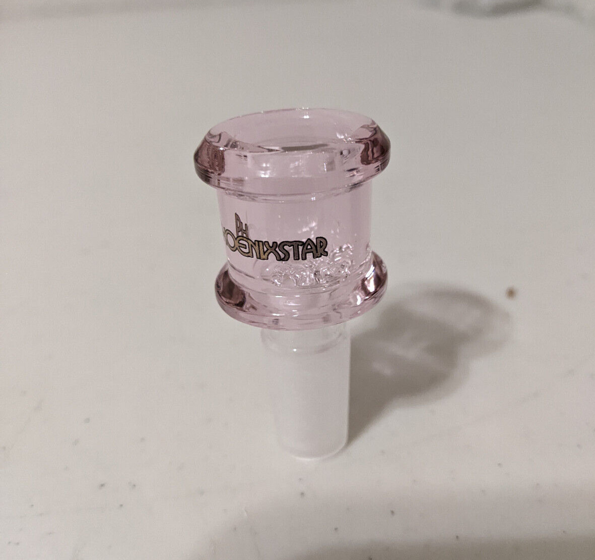 14mm Glass Thick Screen Slide BOWL Male for Water Pipe Bong (1 – ONE) Pink