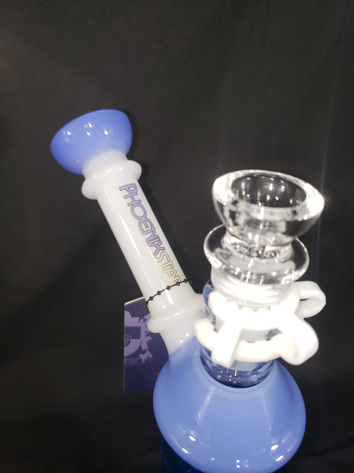 11&Prime; PHOENIX STAR GLYCERIN FREEZABLE COIL STRAIGHT BONG 2 Bowls