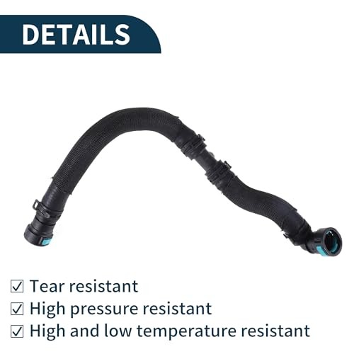 Radiator Hose for Jaguar XJ 3.0T 2010-2019 Rubber 1 Pcs Heating Water Pipe