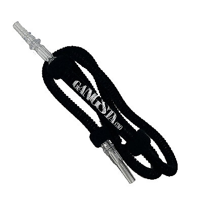 GANGSTA™ Velvet Hookah Hose for GANGSTA™ hookahs by INHALE® – black