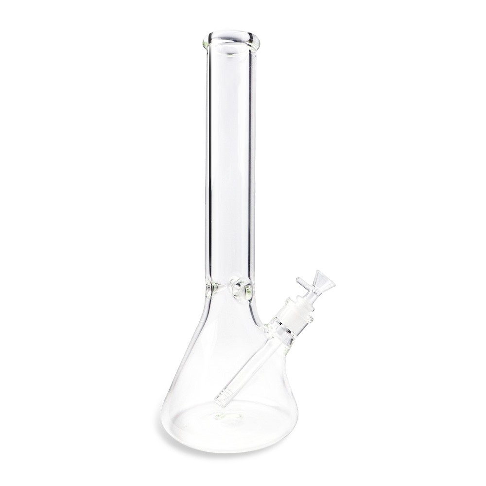 16in Heavy 6mm Thick Glass Bong Smoking Hookah Water Pipe 14mm Bowl Beaker