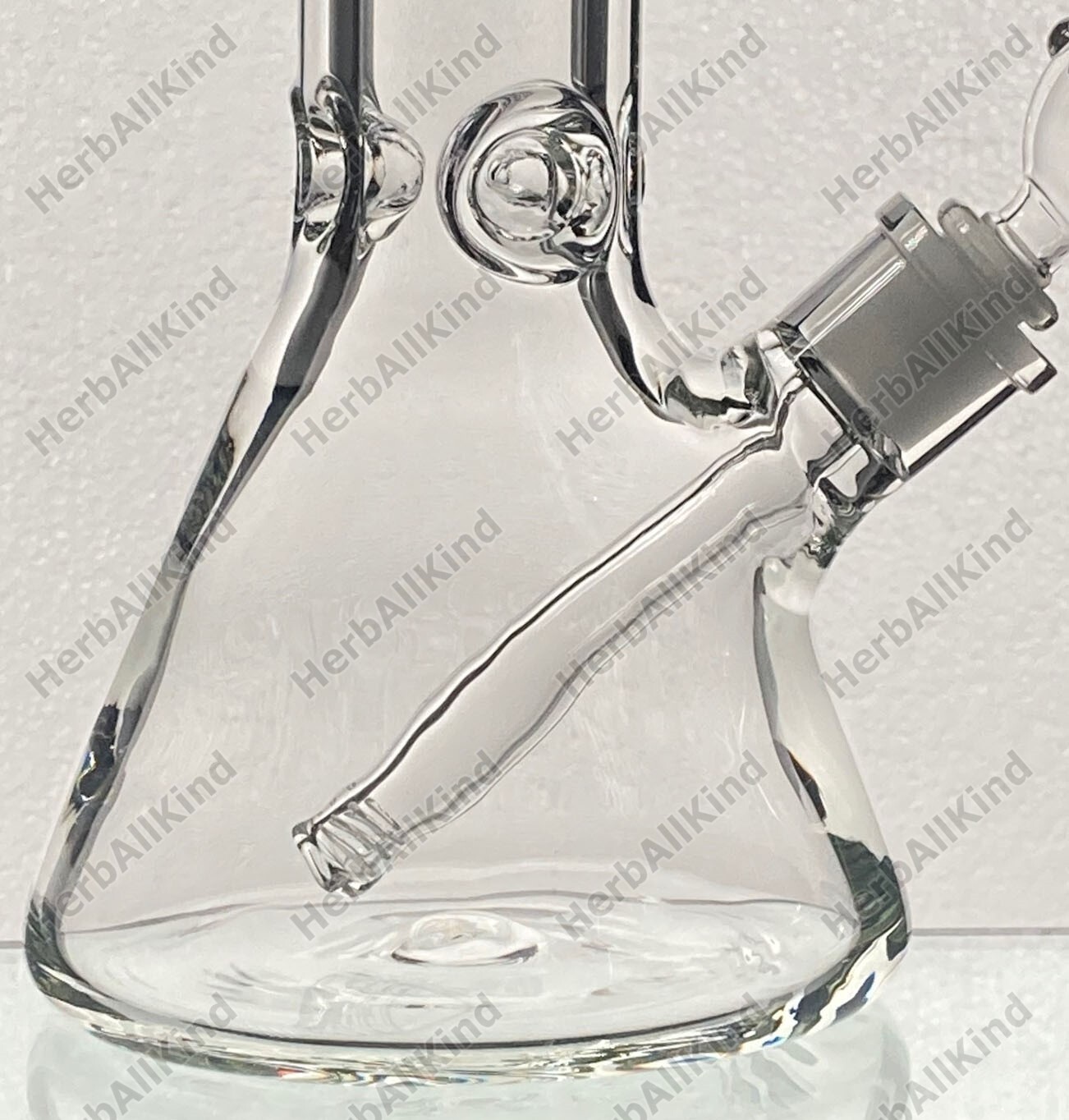 18&Prime; THICK HEAVY Clear Glass Beaker Bong 9mm Borosilicate w Downstem & Bowl