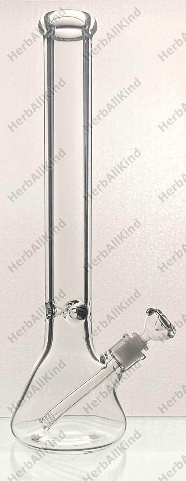18&Prime; THICK HEAVY Clear Glass Beaker Bong 9mm Borosilicate w Downstem & Bowl