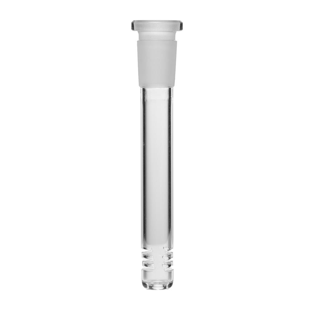Human Grade 9&Prime; Ball Water Pipe CLEAR W GREEN ACCENTS Thick Borosilicate Glass