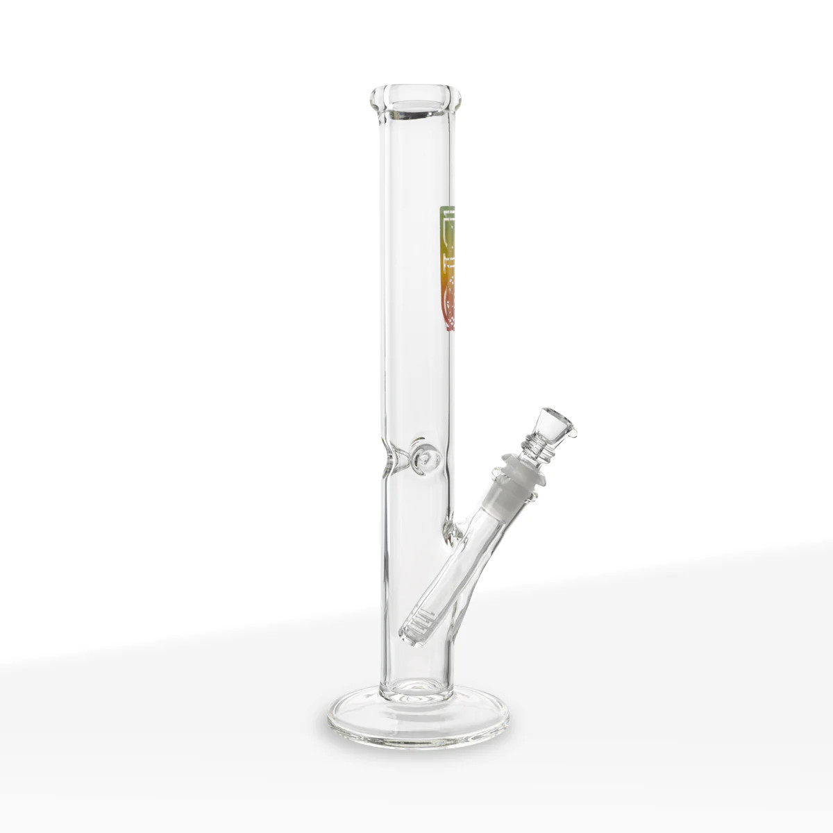 BIO Glass Classic Straight Water Pipe | Rasta | 14mm | 12&Prime;