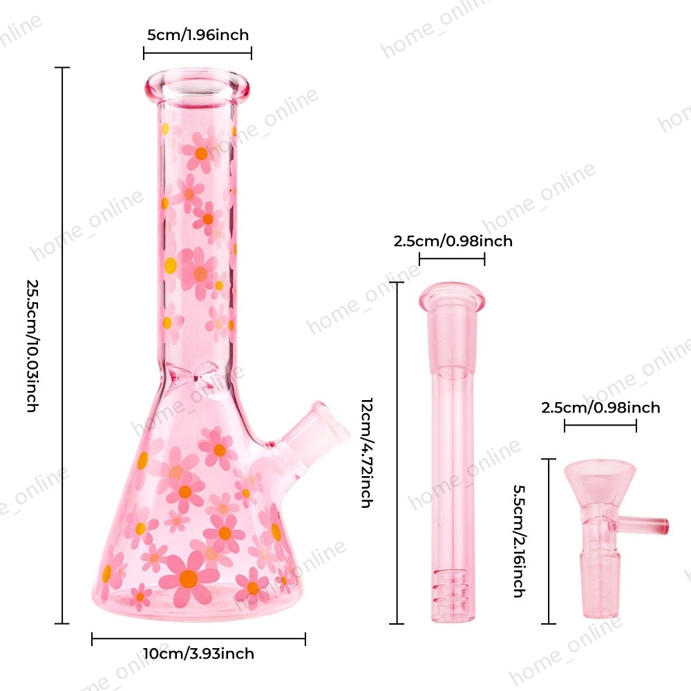 10&Prime; Heavy Duty Glass Beaker Bong Water Smoking Tobacco Pipe 14MM Bowl 2026