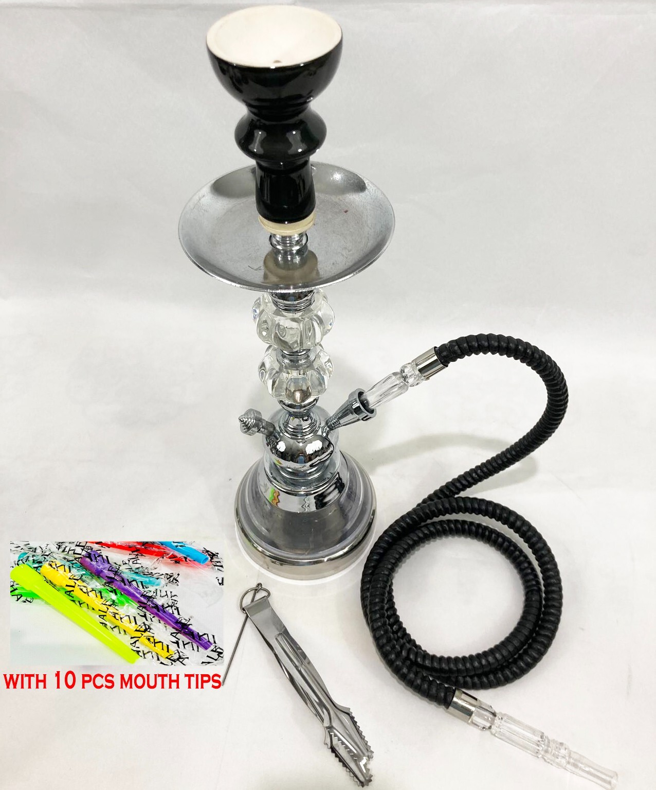 INHALE 15’’ HEAVY DUTY stable set stainless steel and brass 1 hose hookah