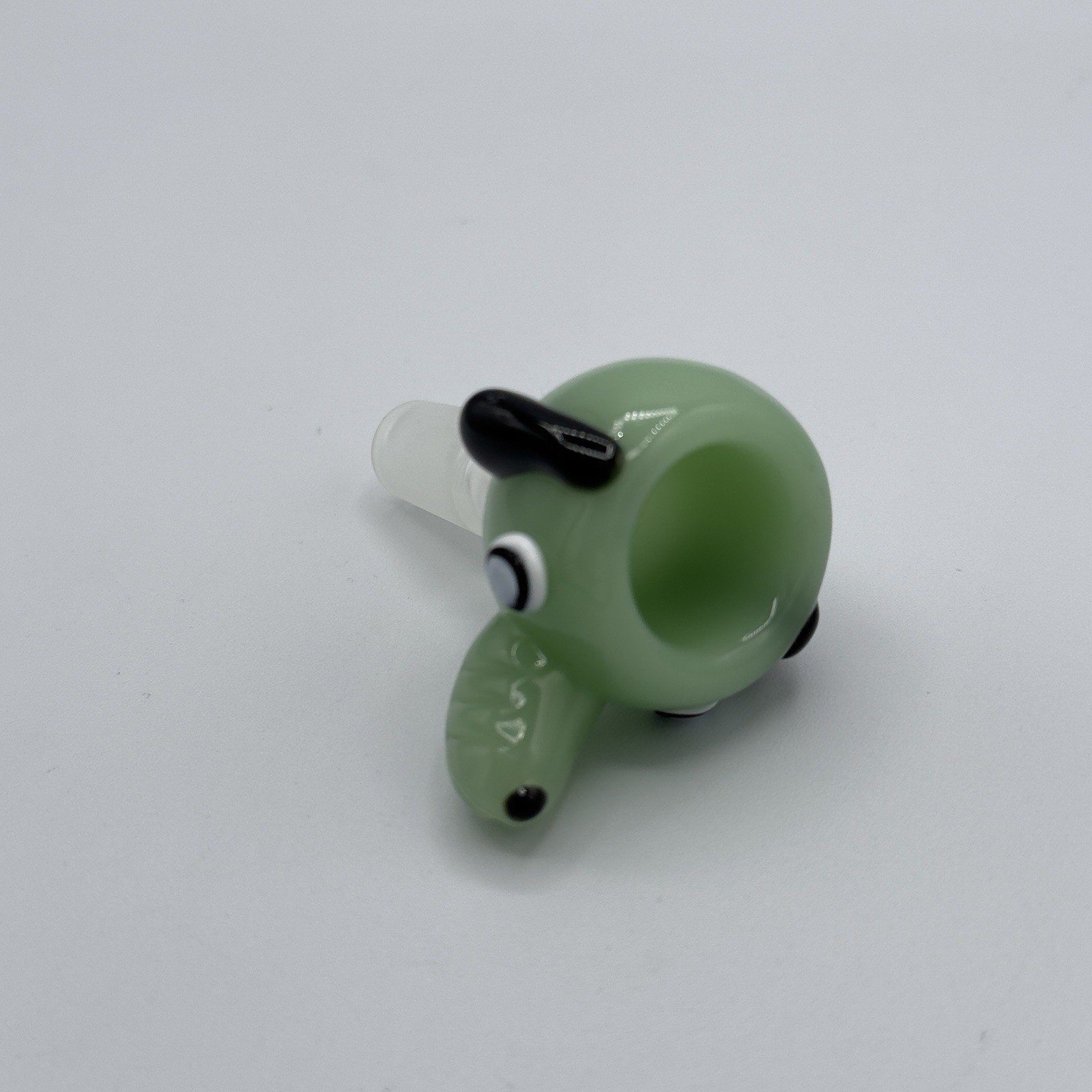 14mm Green Dog Glass Bowl Slide Male Bong Bowl Water Pipe Piece
