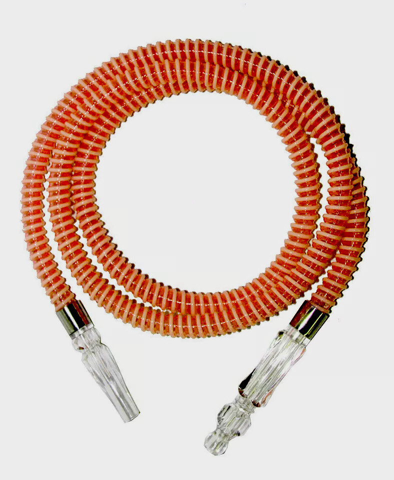 60 Inches Long Washable Hookah Hose BRIGHT ORANGE