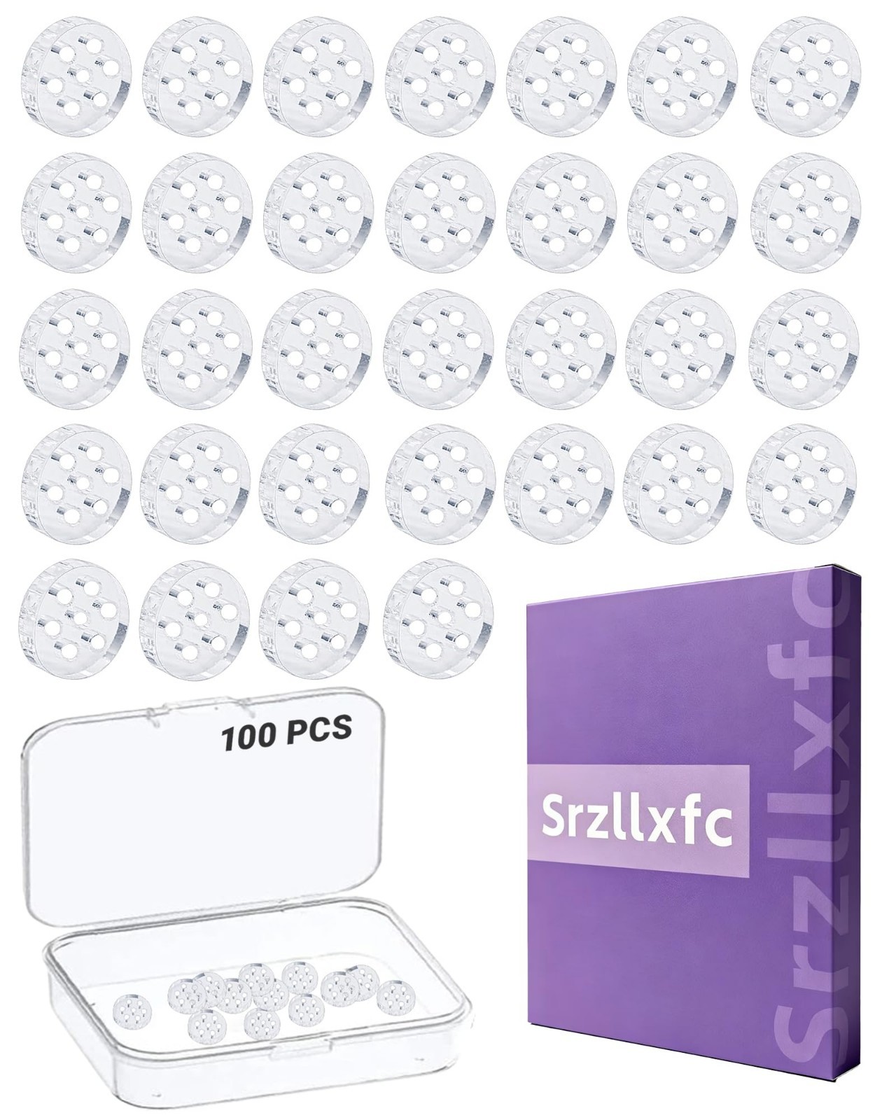 100 Pcs 8mm Borosilicate Glass Screens for Pipes & Bowls, Reusable Filters, Easy