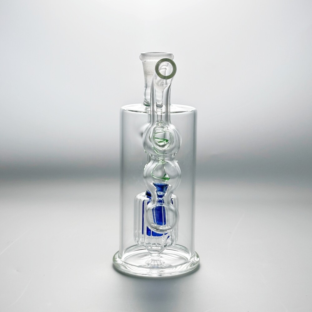 Mini 4 » Glass Water Pipe Bong Bubbler Handle Dry Catcher Hookah w/Tool Box Set