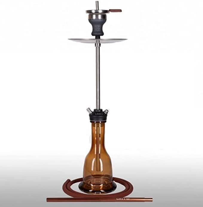 German Smoking Glass Pipe Shisha Chicha Narghile Nargila Hookah Hukka, Brown