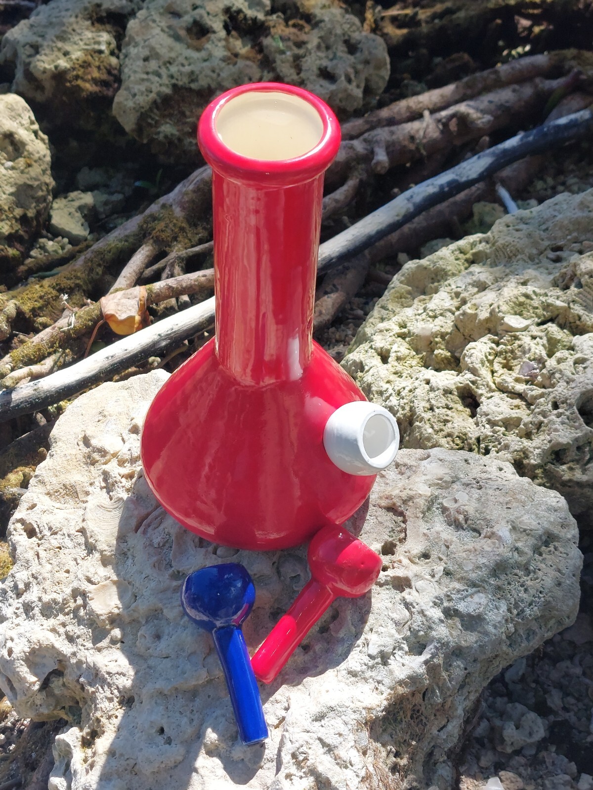 10 Inch ceramic Beaker Smoking Pipe / Bong /Hookah For Tobacco Use Only