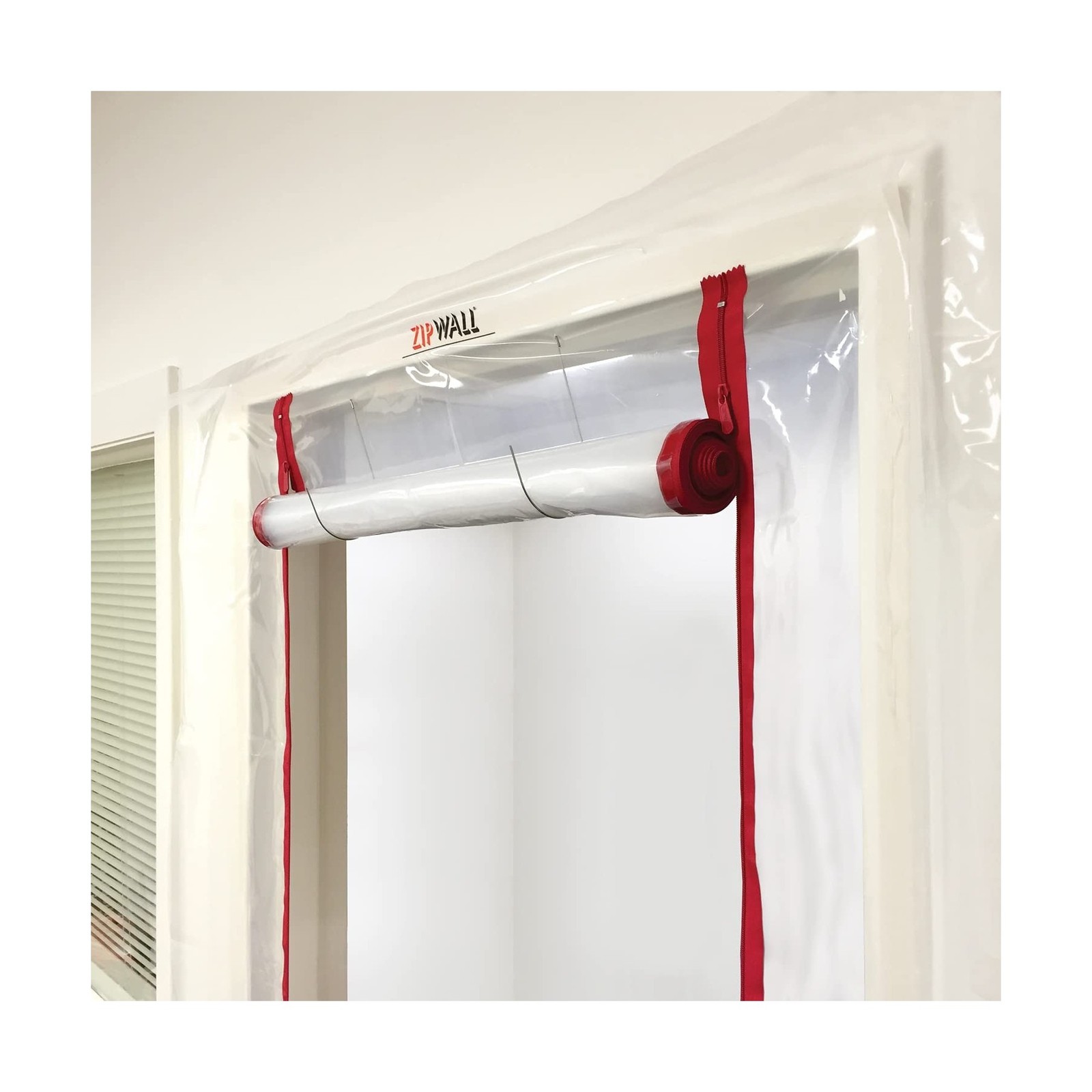 ZIPWALL ZipDoor ZDS Standard Dust Barrier Zipper Door Kit, 1 Pack, Red