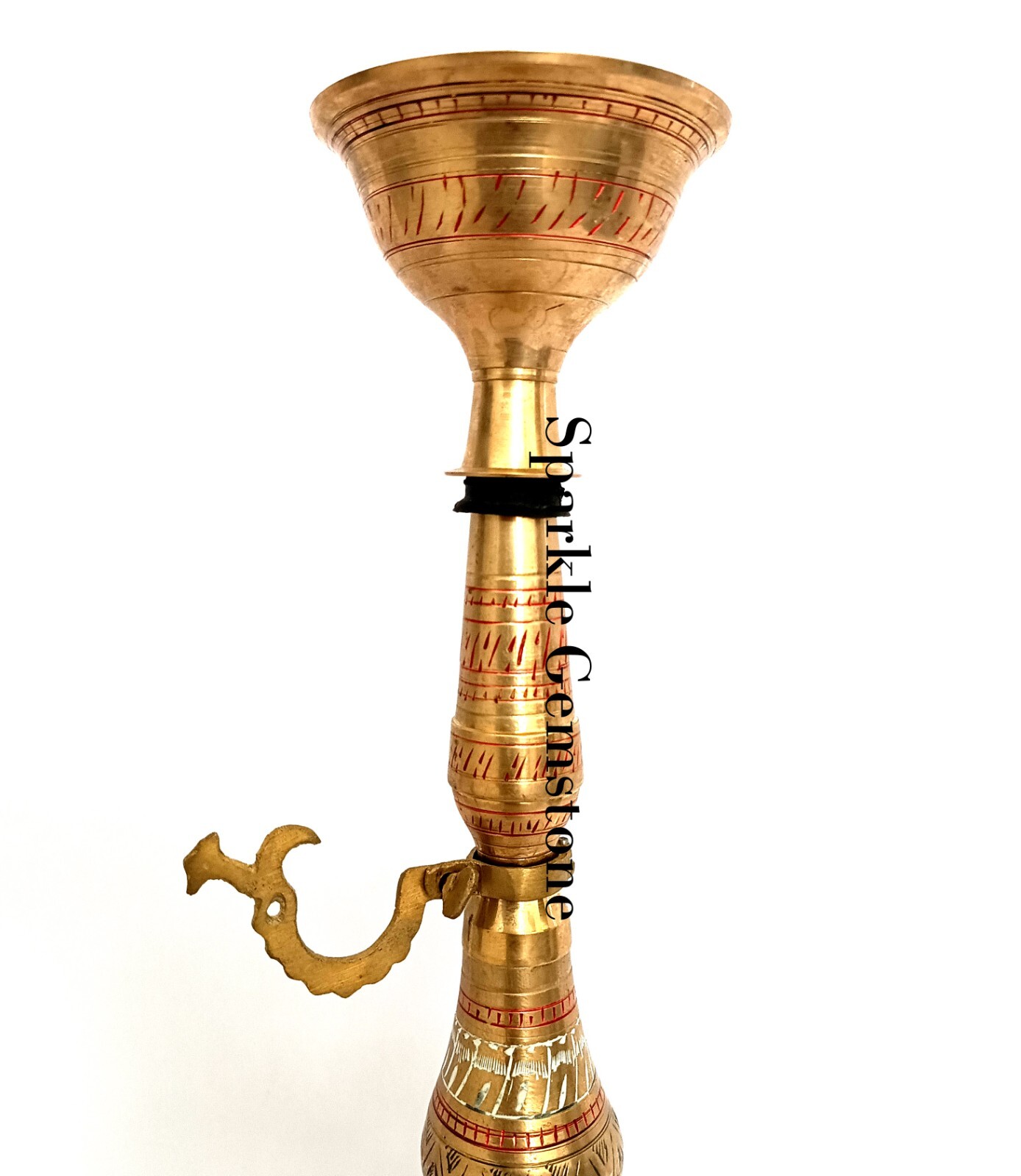 Vintage Pure Brass Shisha Antique Hand Carved Smocking Hookah, Home Decoration