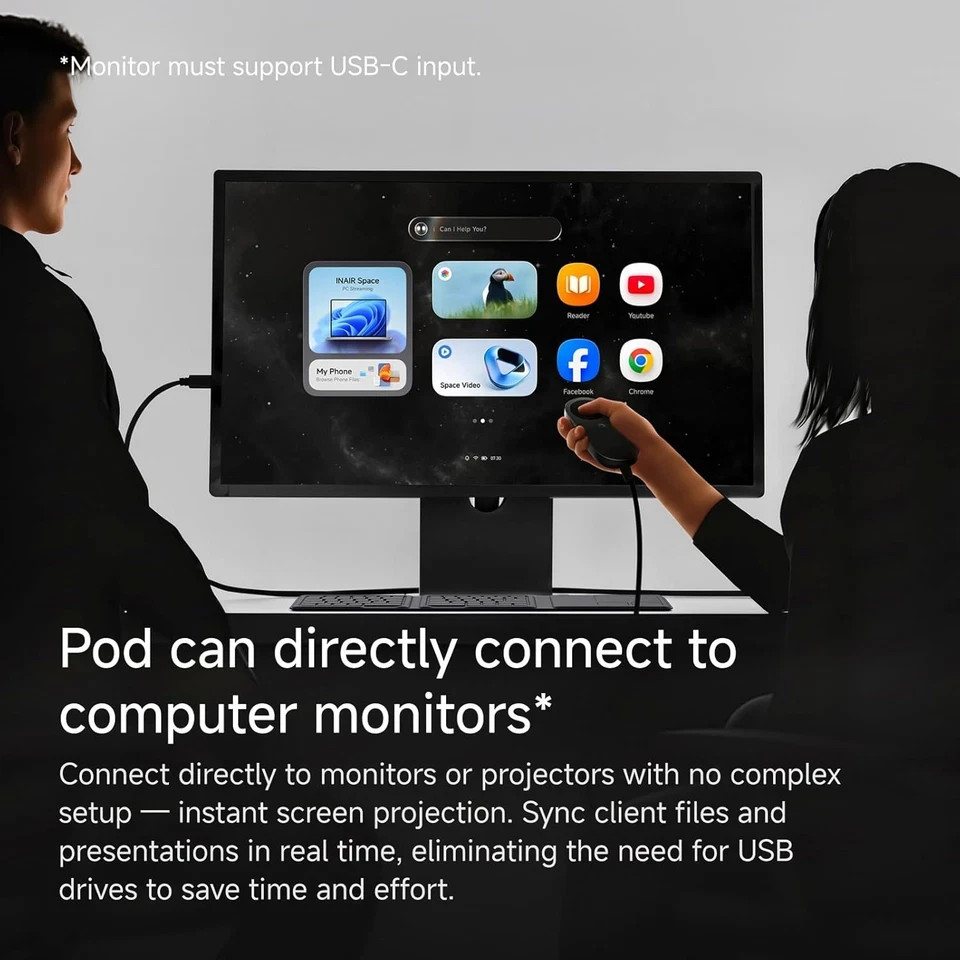 Pod (Fan Version)| Supports Xreal, Viture, Rayneo AR Glasses and 3D Projectors |