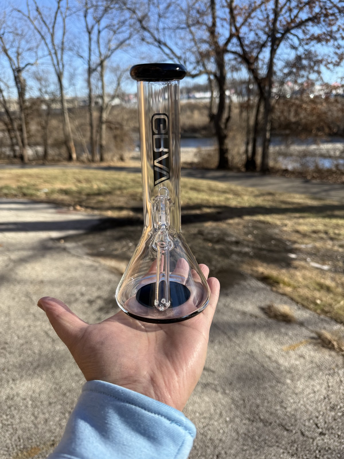 7.75-inch Grav Water Pipe Bong Beaker Style