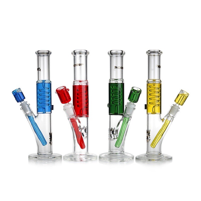 FREEZABLE BONG WATER PIPE FREEZABLE LIQUID COIL 12&Prime; STRIGHT PHOENIX All Colors