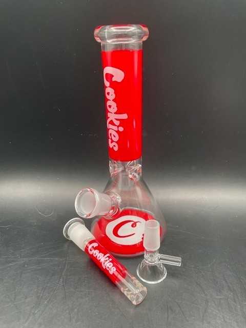 8&Prime; Cookies Beaker Set Water Bong Bowl Hookah Tobacco Collector Set