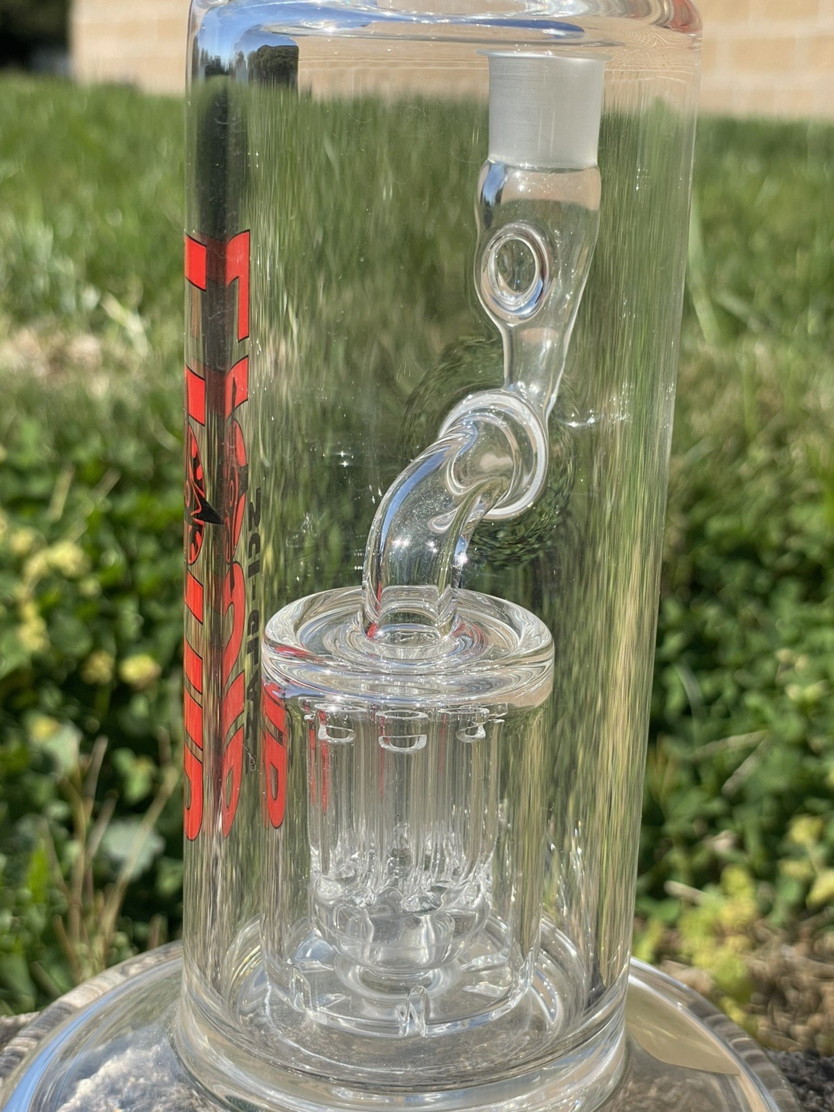 Liquid Sci Glass Bong 11.5” tall, Ice pinches Multi chamber percolation .