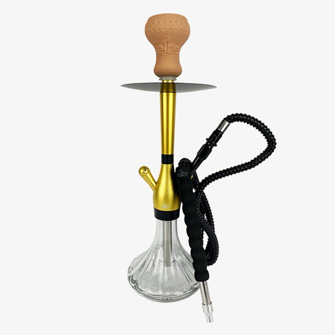 18&Prime; 1-Hose Stainless Steel & Glass Elite Hookah Set