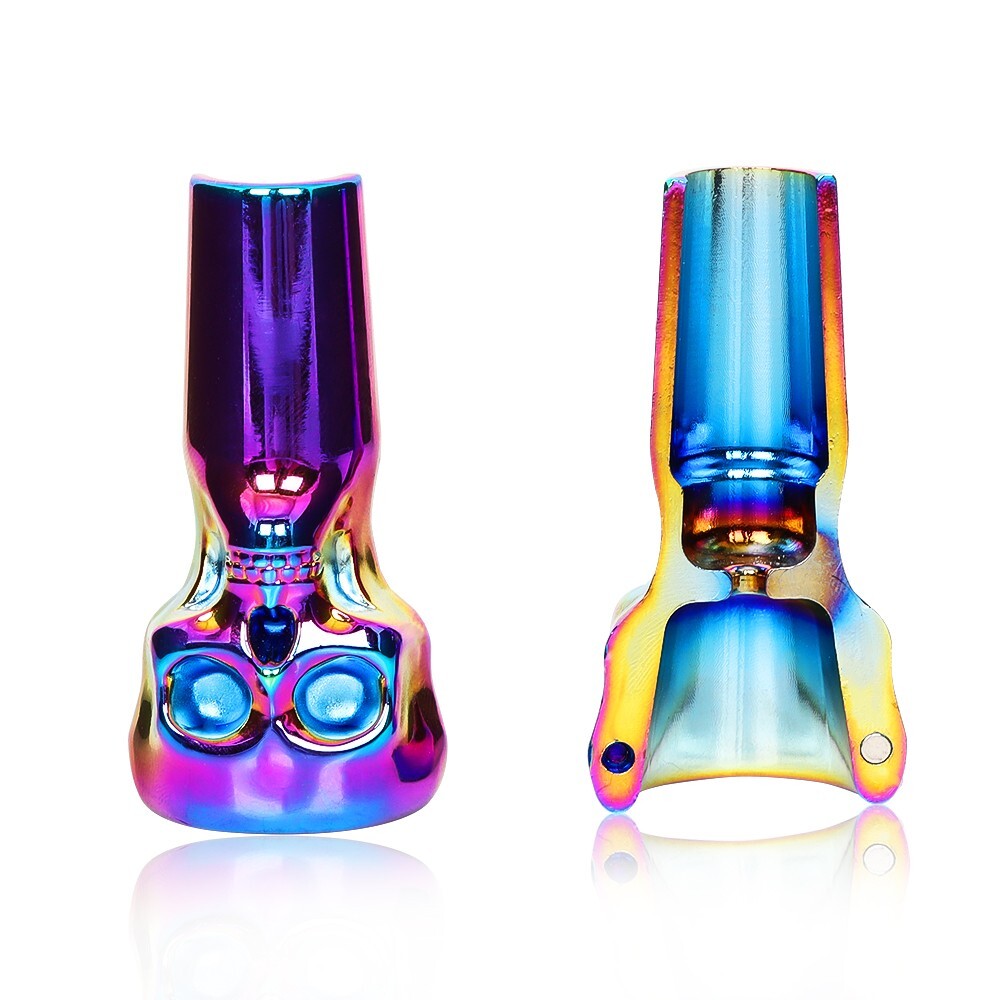 18mm Skull Metal Magnetic Male Bowl 18mm for Water Pipe Glass Bong