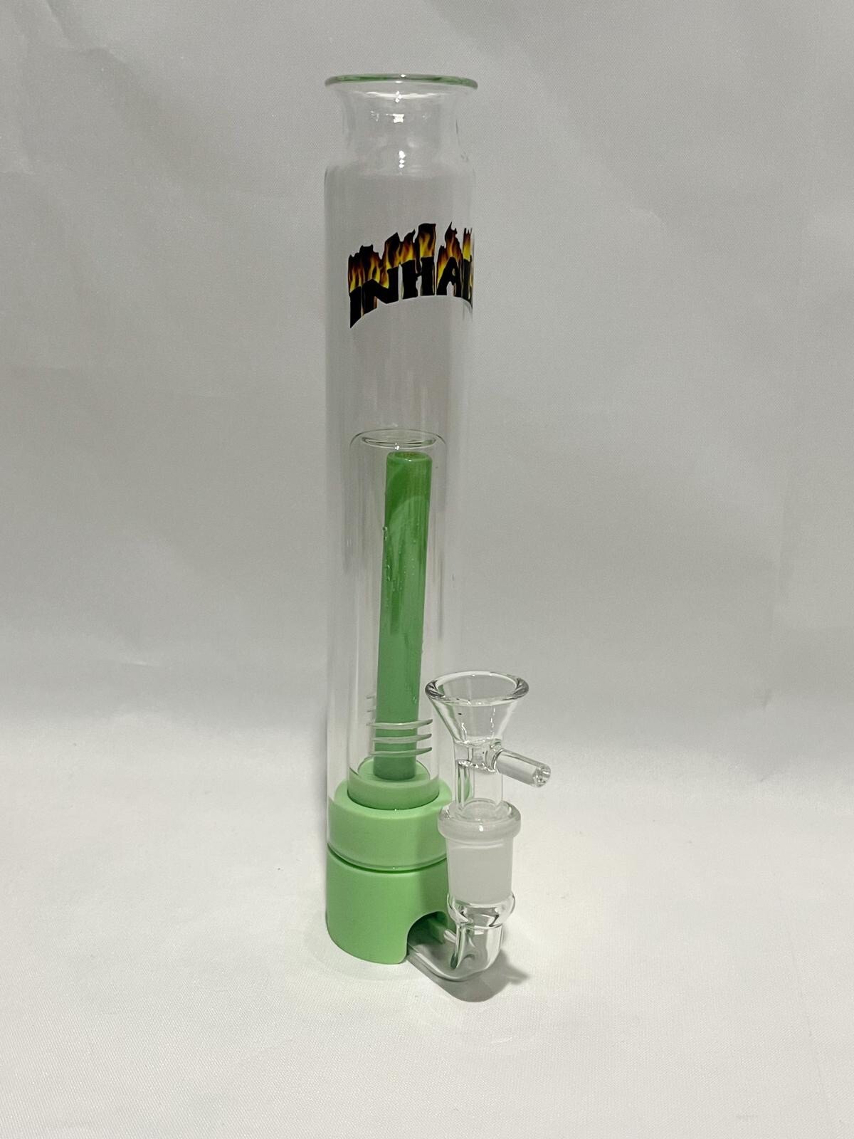 Inhale®️ 10 » Portable Borosilicate Glass Tobacco Water Pipe Glass On Glass Bowl