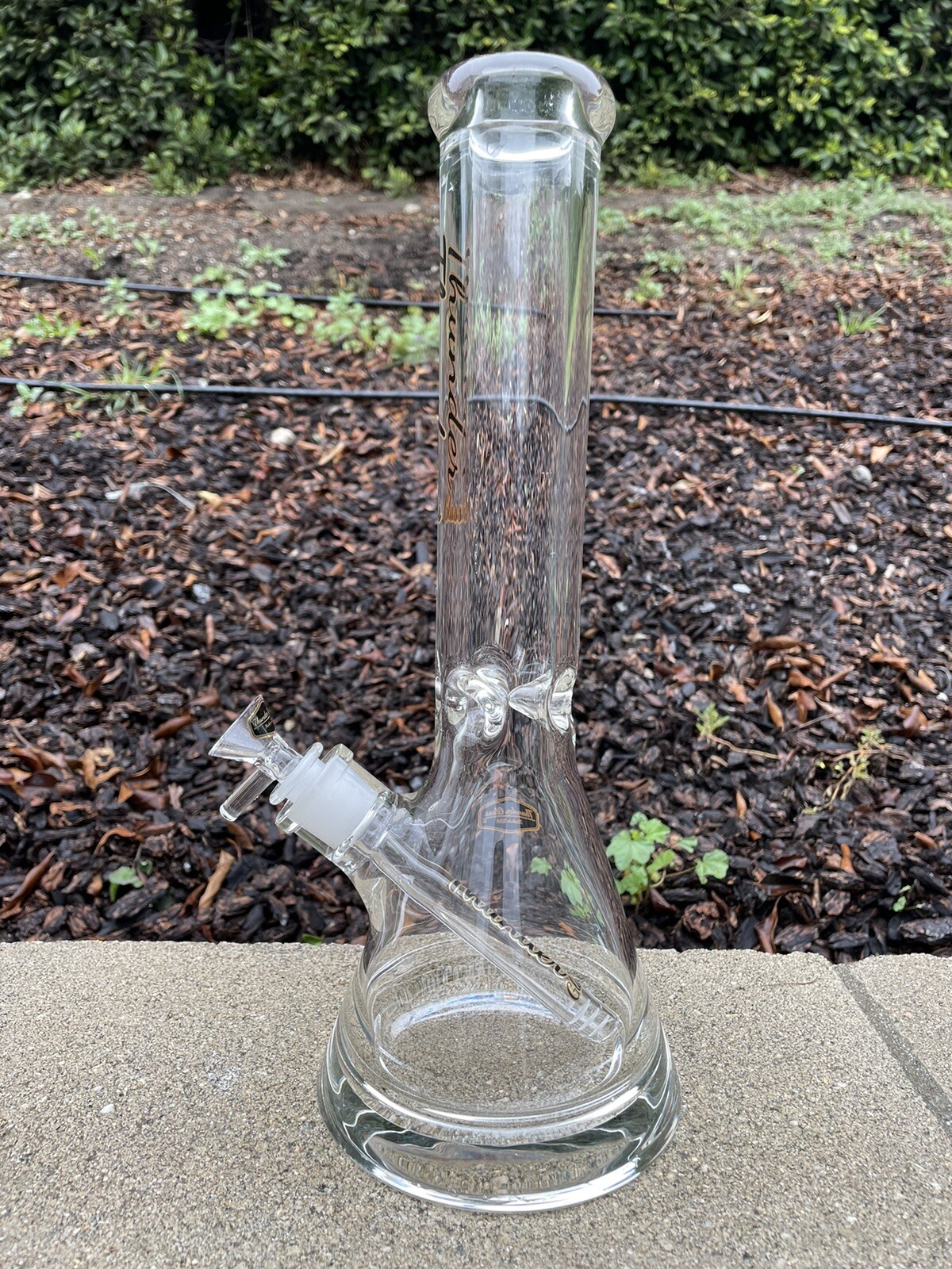 9mmHeavy Thick Glass Water Pipe Bong Beaker 14 Inch Durable Glass