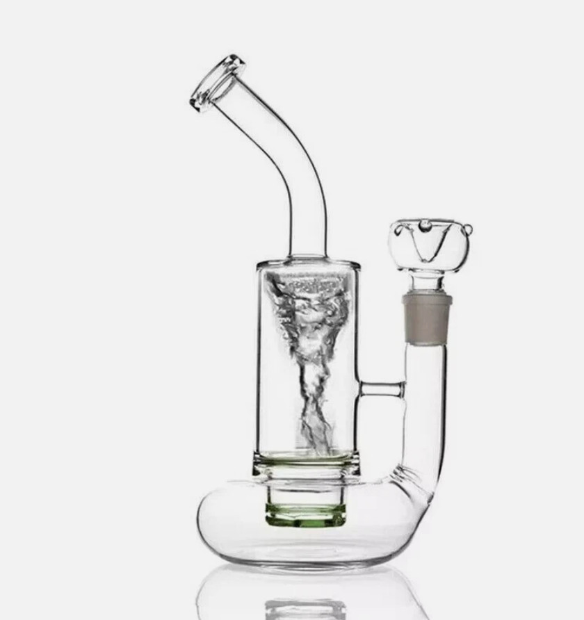 10 » Tornado Glass Bong Percolator Water Pipe Bongs Upgrade 18MM Bowl