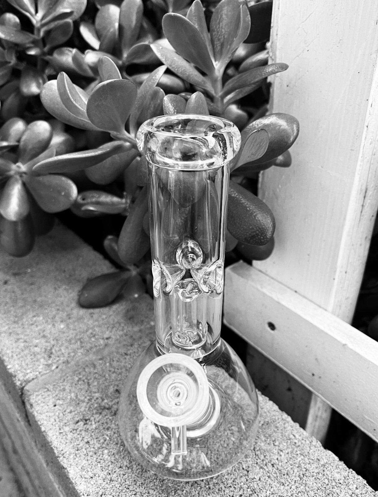 Premium 8inch Thick Clear Glass Hookah Water Pipe Bong with 14mm Bowl