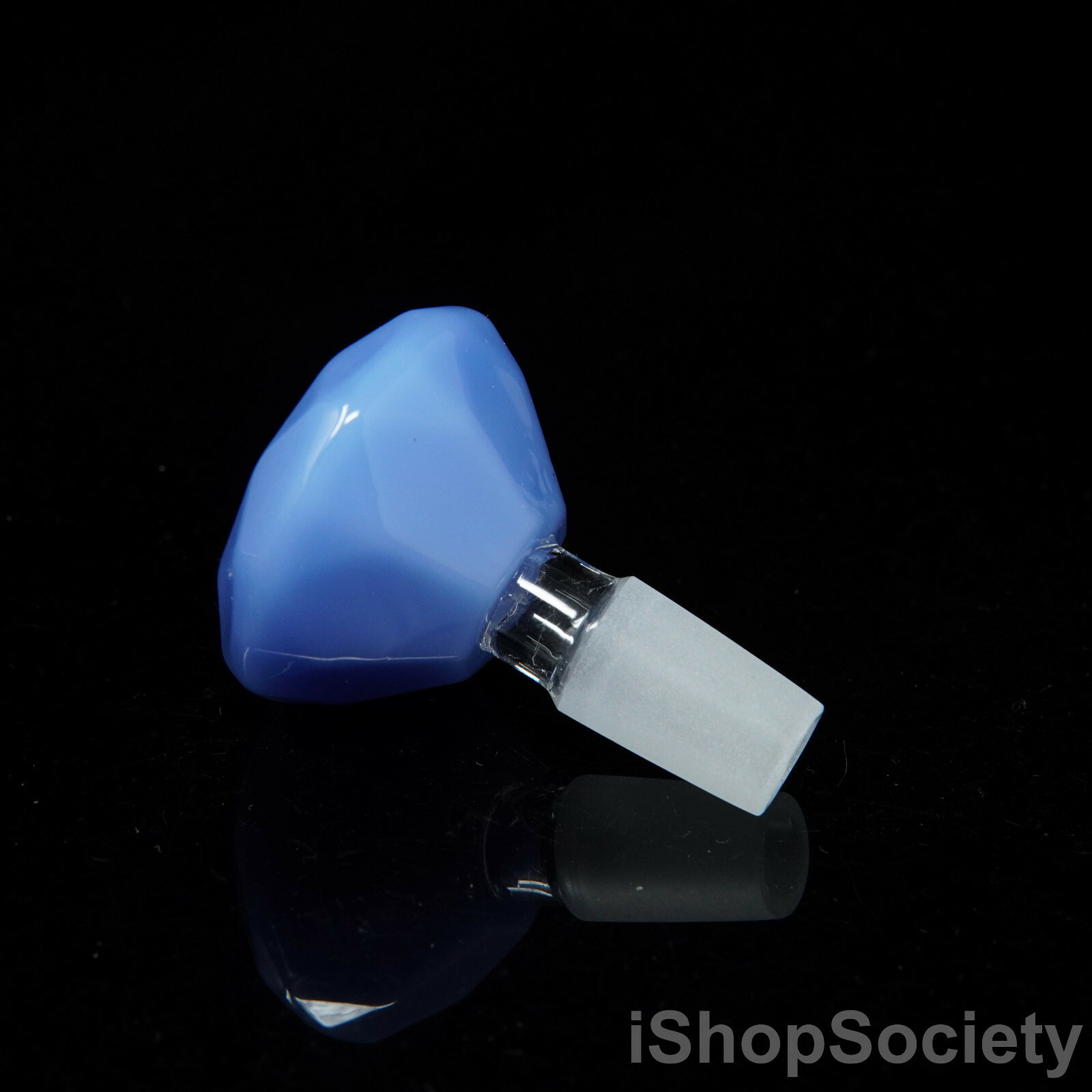 2.5&Prime; Cyan Diamond Slide Bowl 14mm Water Pipe Hookah Head Piece Thick Bowl