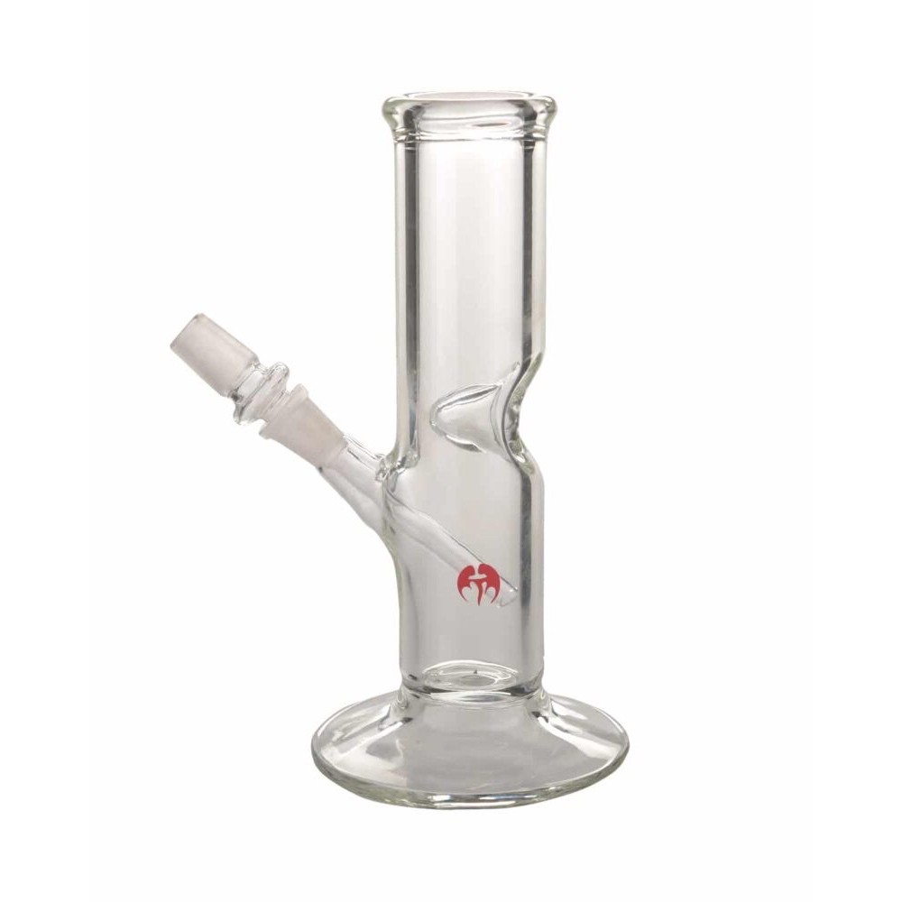 Torched Glass Waterpipe 8in 38mm Straight W/45