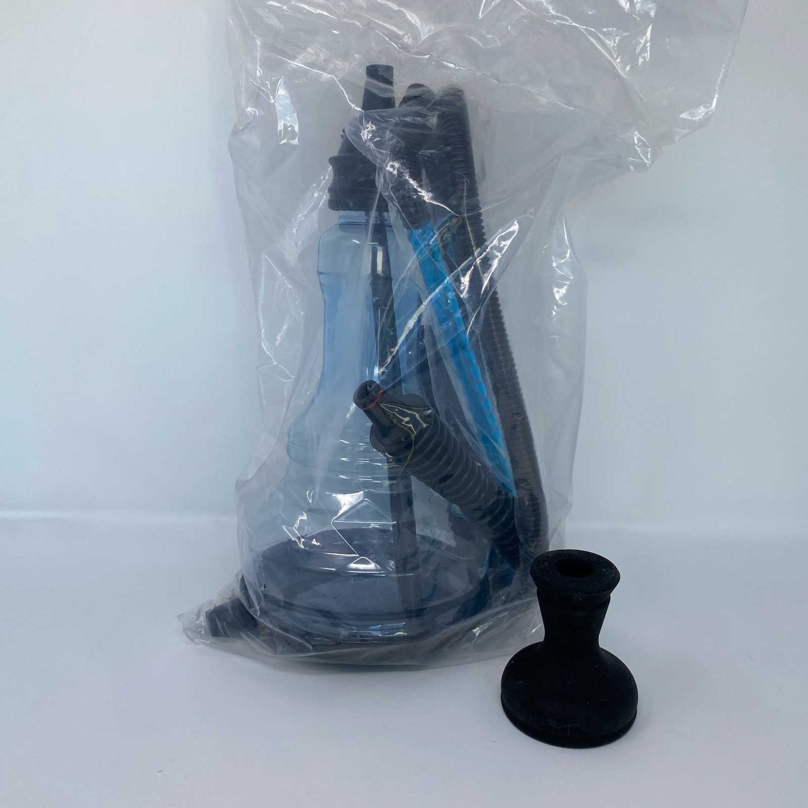 XPRESS HOOKAH 20&Prime; Plastic Hookah Set w/ Hose & Silicone Bowl – Blue