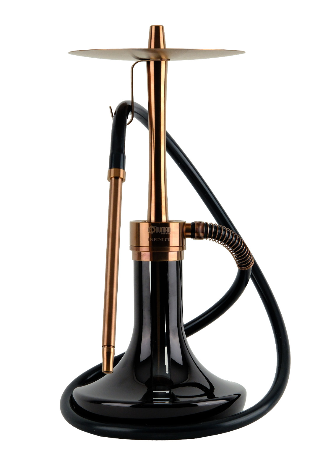 ODUMAN INFINITY HOOKAH – BLACK GLASS-BRONZE BODY , Shisha Hookah Nargile EXPRESS
