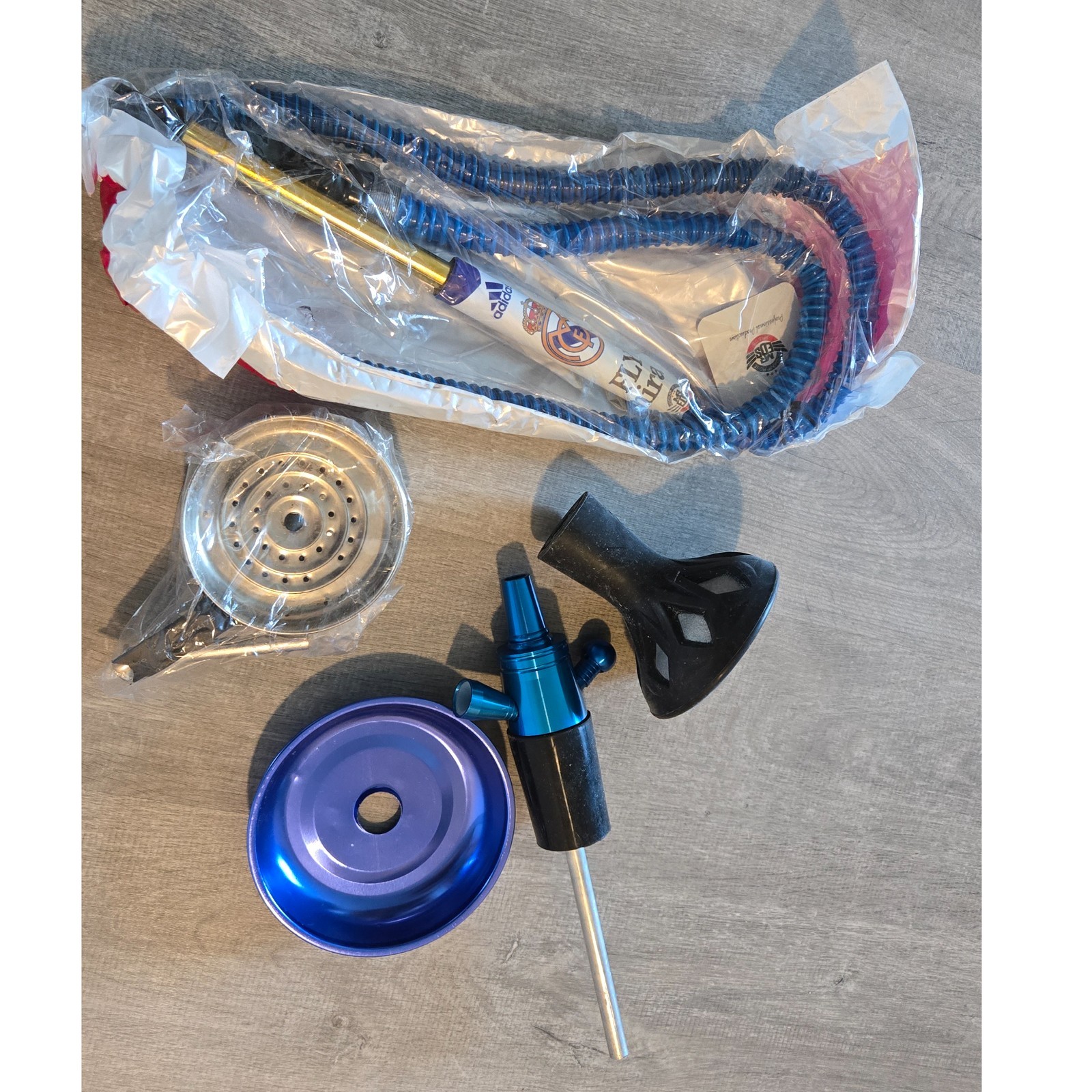 Portable Metal Hookah Stem – Use with Glass or Plastic Bottles
