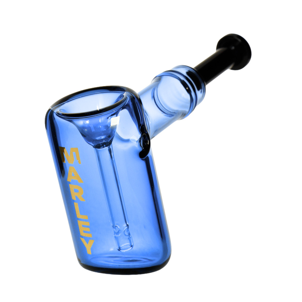 5.5&Prime; Marley® Mini Barrel – Premium Glass Water Pipe – Bubbler (Blue)