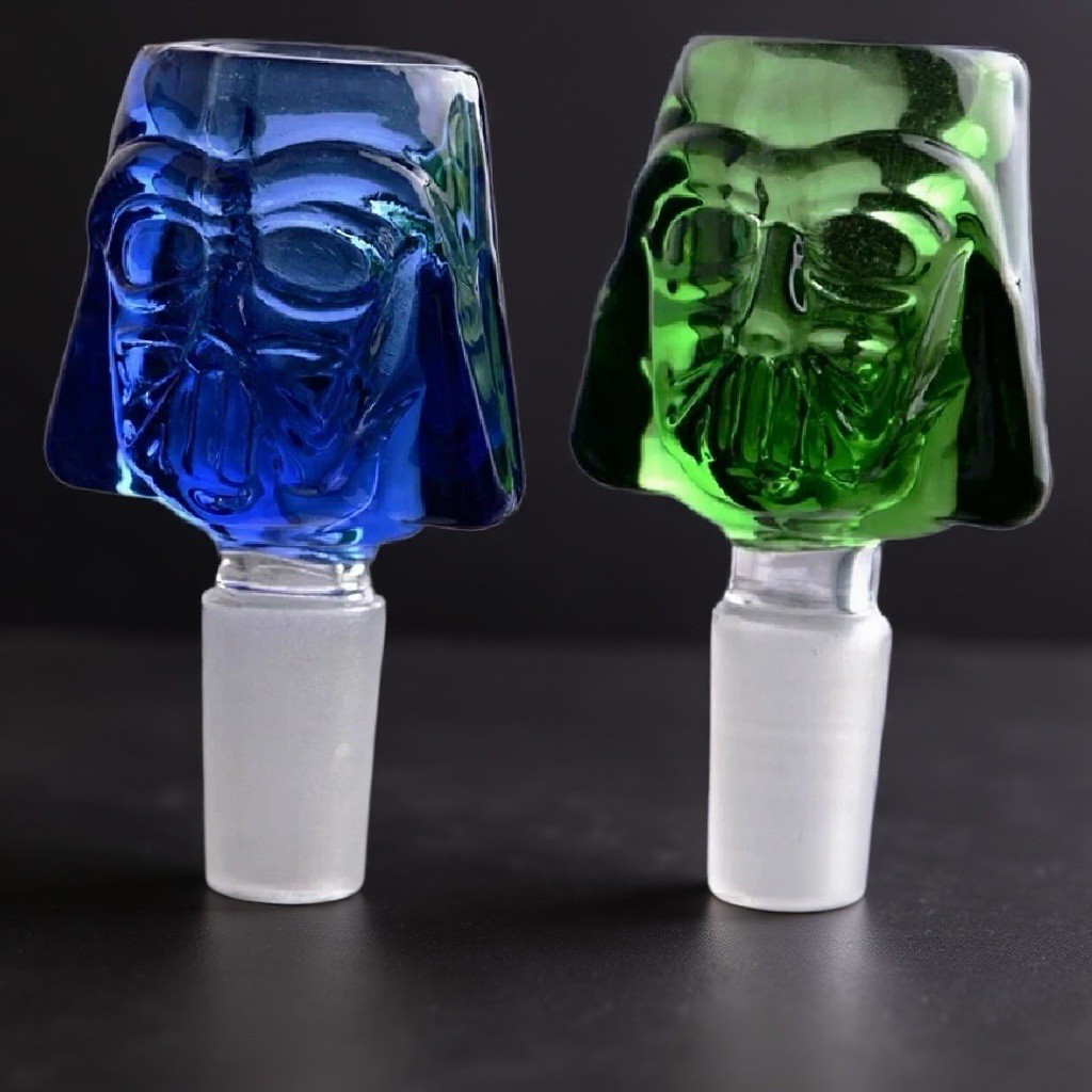 14mm Green/Blue Thick Glass StarWars Darth Vader Replacement Hookah Large Bowl