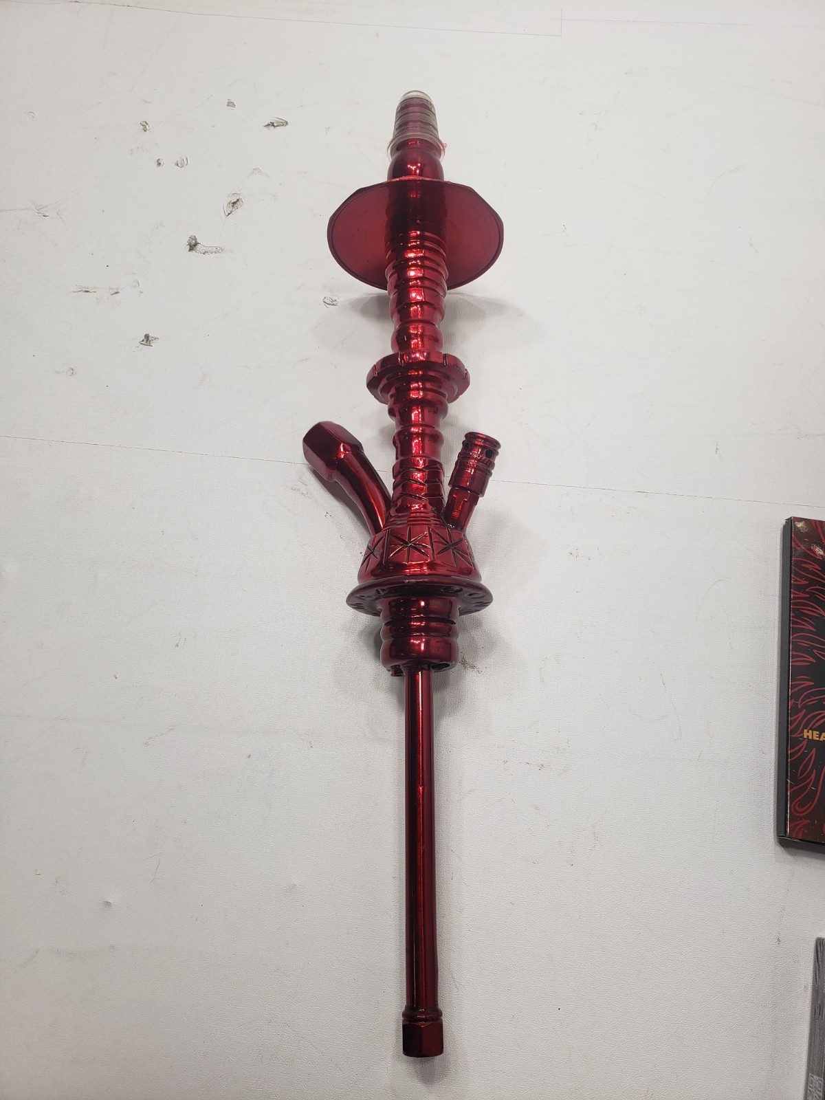 Khalil Mamoon Mini Beast Hookah Red Glass Base Hose Bowl Accessories Lot