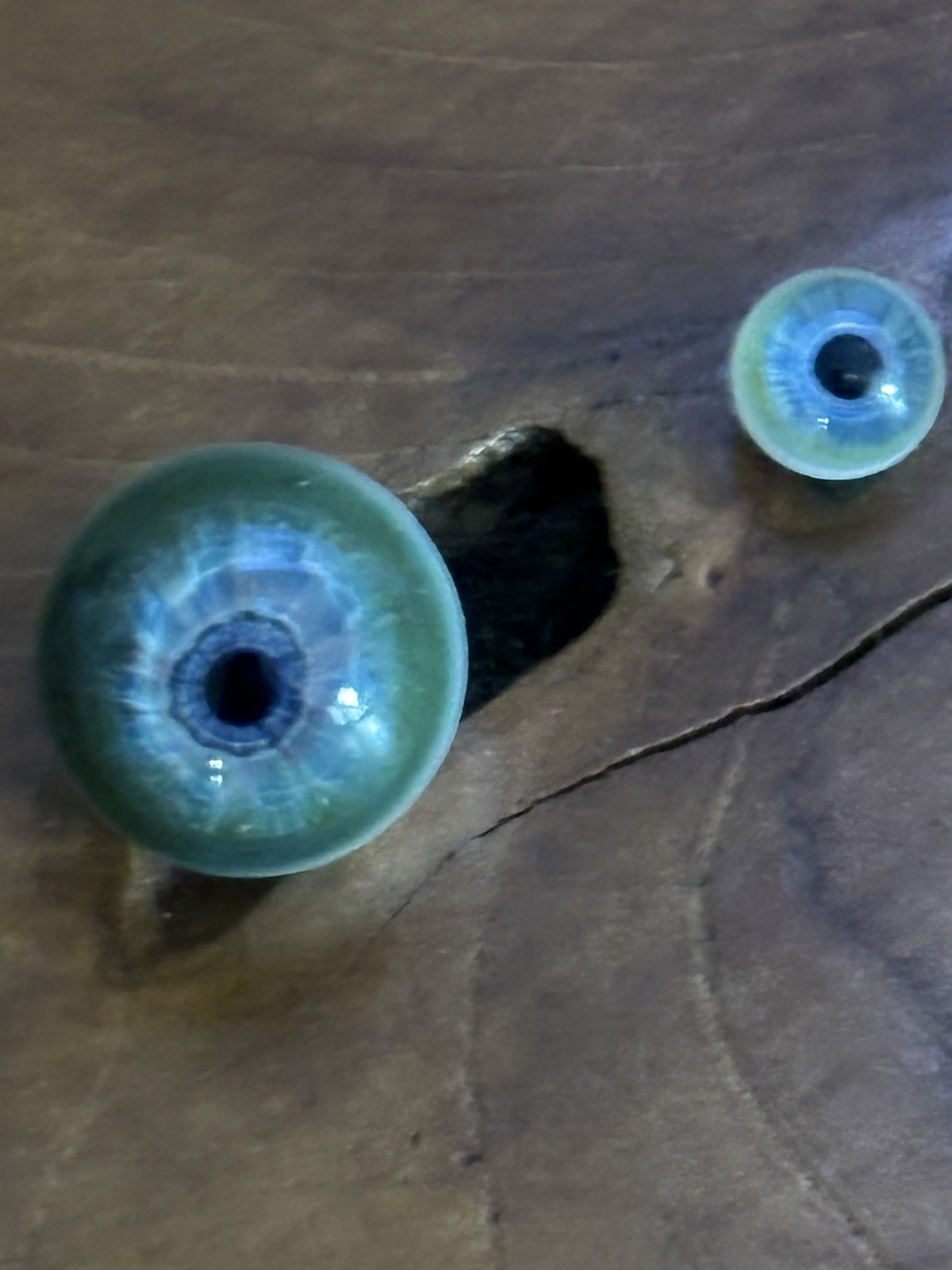 « Kraken »-Glass Eye balls- Terp pearl and ball top. Brand new