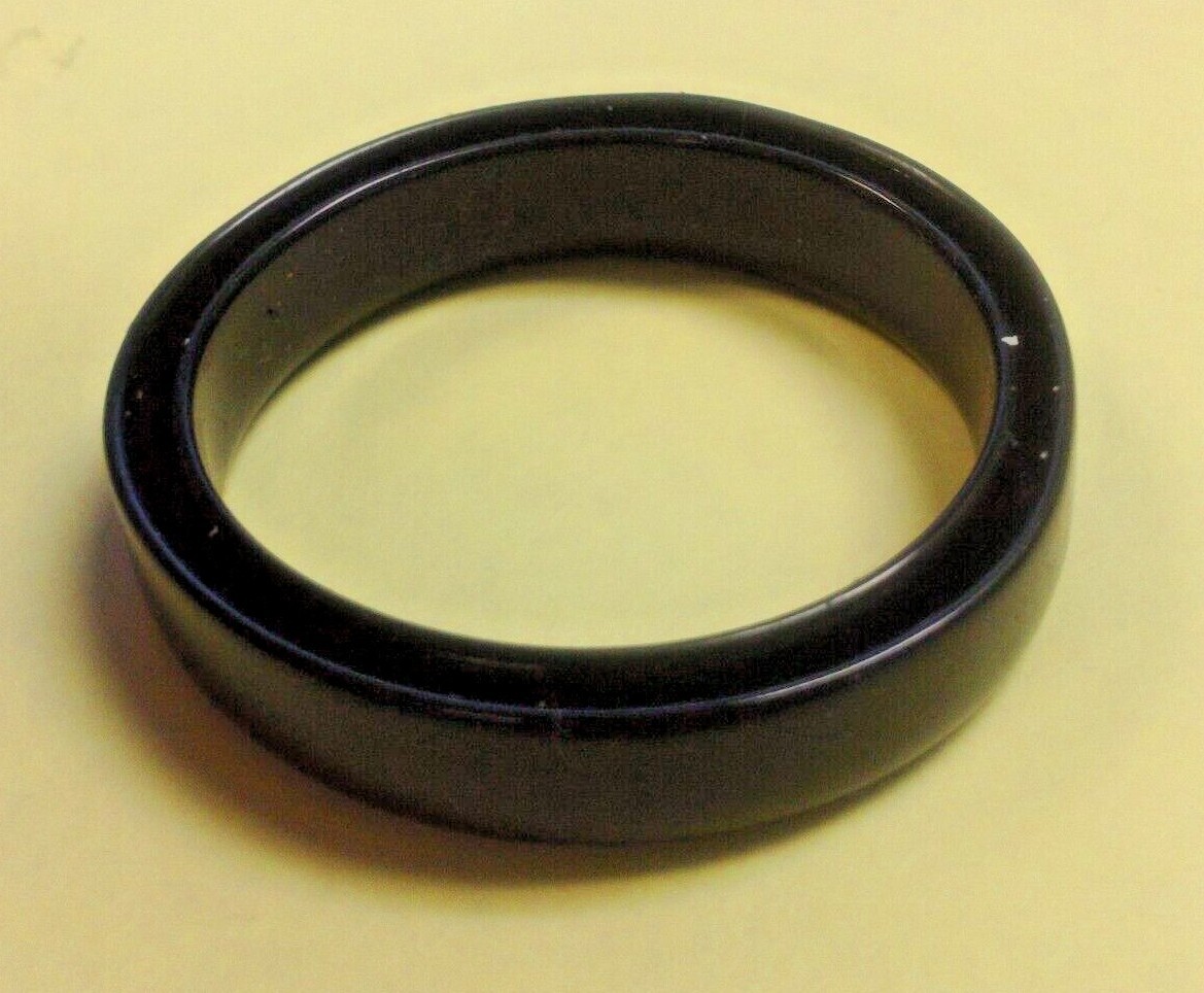 2&Prime; DIAMETER SOFT BEND BLK MOUTHPIECE REPLACE PIECE ACRYLIC PLASTIC WATER PIPE