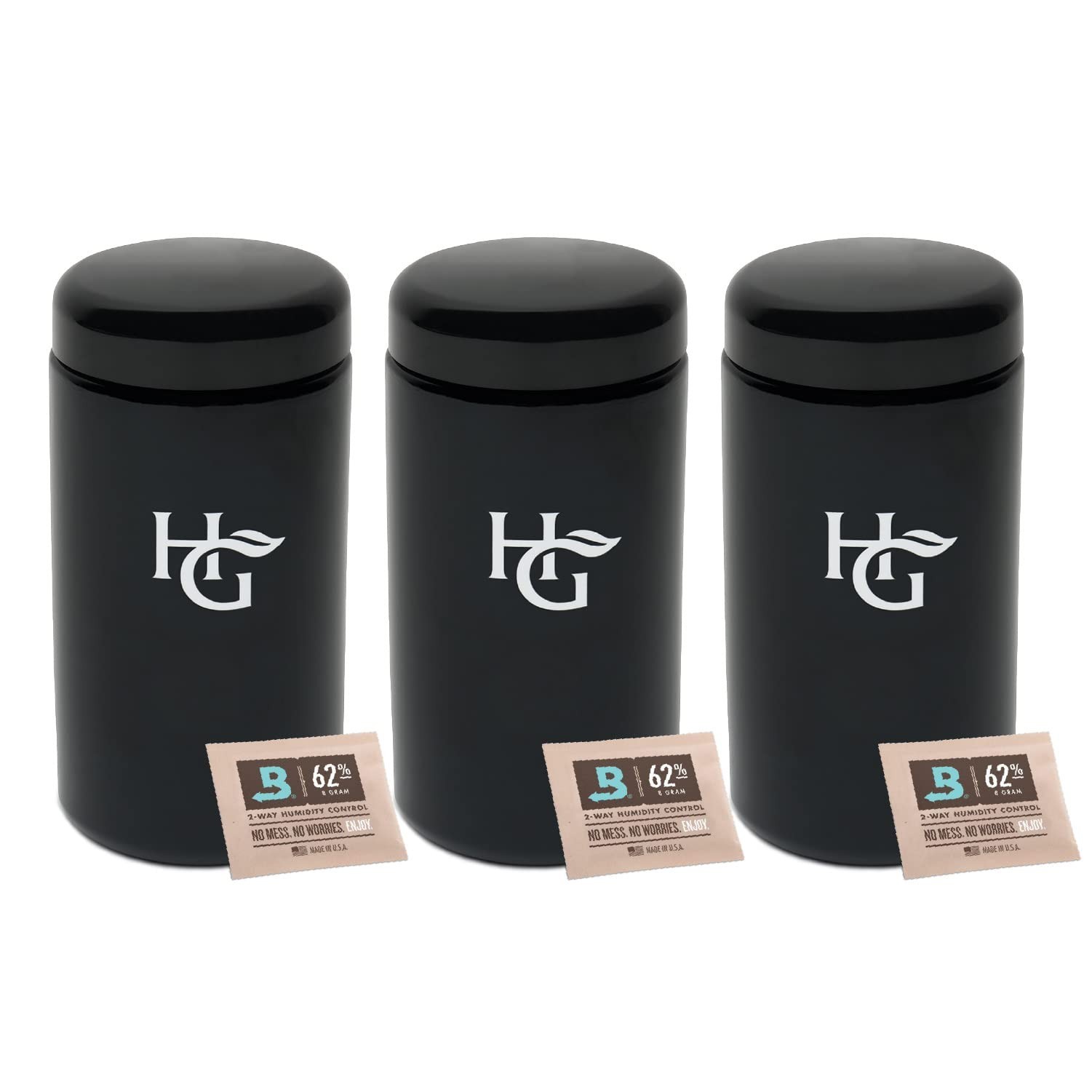 Herb Guard – 1 Oz Airtight Jar & Container [3 Pack] (500 ml) Airtight Ultravi…