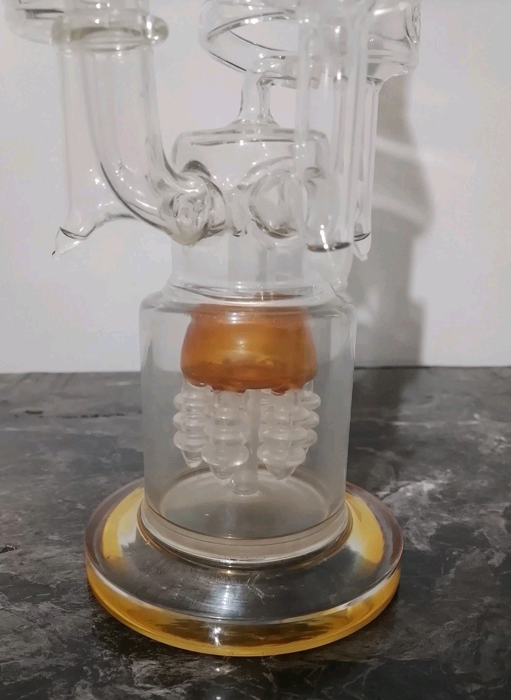 Clover Glass “The Rarest” 20-Inch Triple Chamber Glass Water Pipe